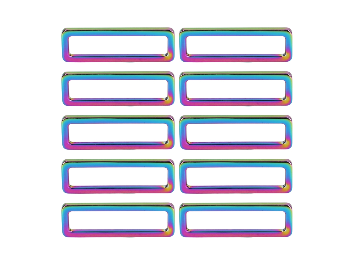 10 Hebillas De Anillo De Aleación Ajustables Y Duraderas De 50 Mm Para Cinturones, Ropa, Mochilas Y Herrajes.