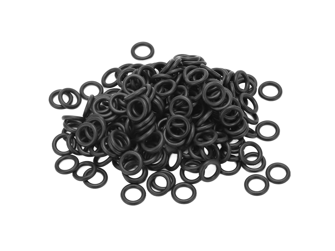 2026rebe-200 Piezas Anillos O De Caucho Negro Resistente A Desgaste Flexible Universal Para Pesca Accesorios