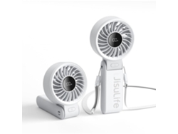 Ventilador De Mano/de Escritorio/de Cuello (gris, 5000 Mah) - Pantalla Led - Plegable 150° - 5 Velocidades