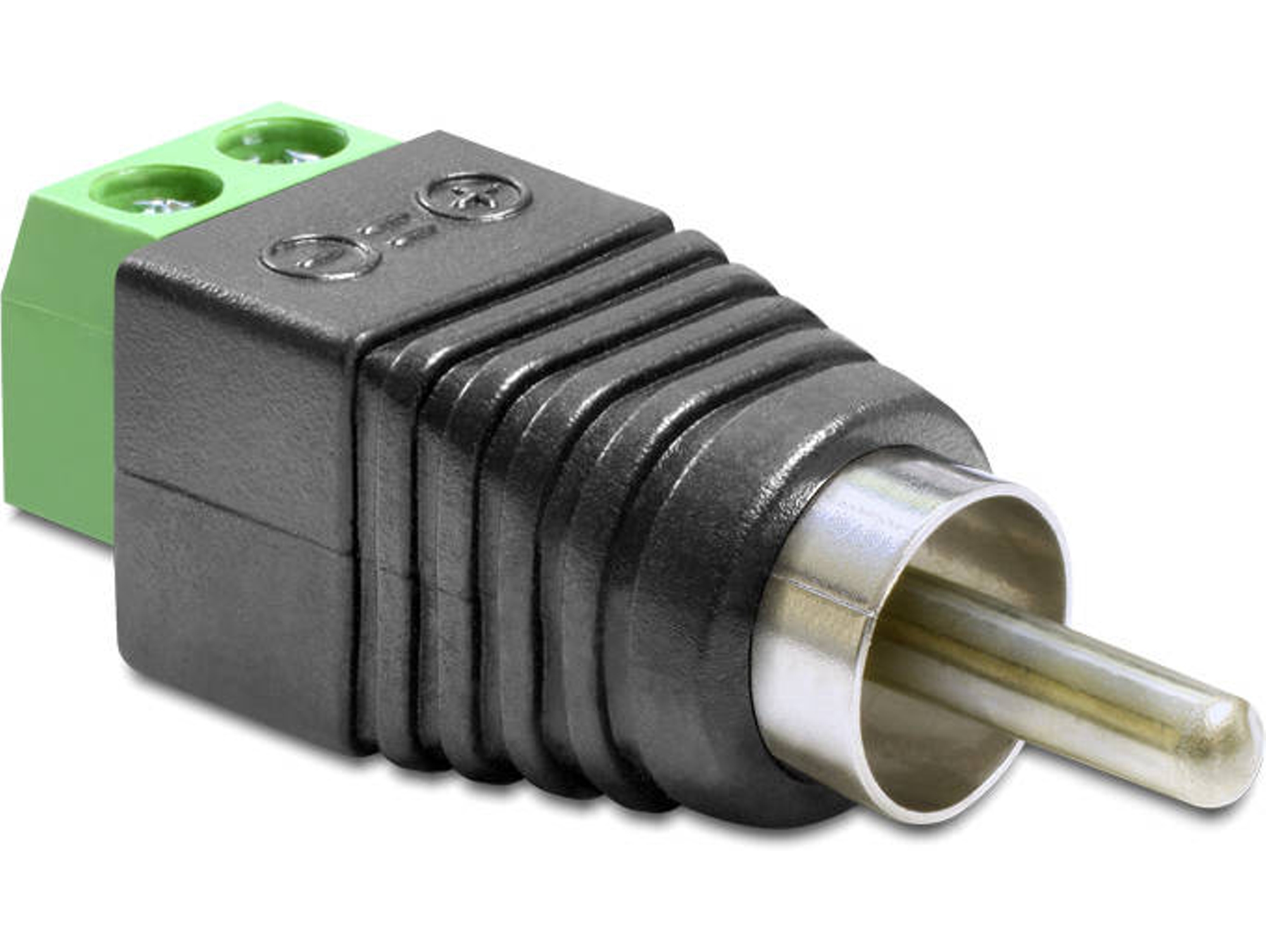 Cable Adaptador DELOCK RCA para 2p Negro, Verde y Plateado