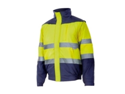 Cazadora alta visibilidad bicolor marino/amarillo fluor talla s-xxl talla l alta visibilid amrillo marino