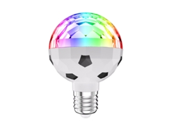 Bombilla LED 6w E27 giratoria RGB 85-265v Mdug (fútbol)
