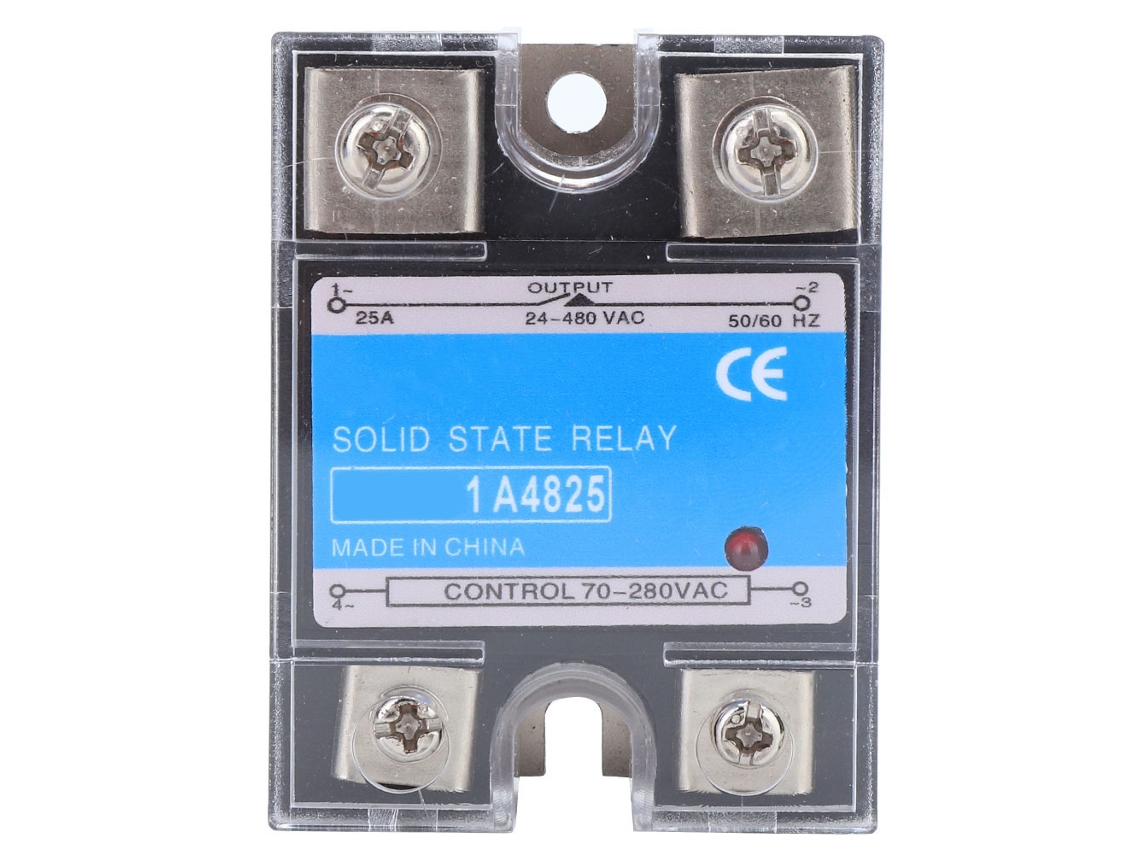 Relé Monofásico De Estado Sólido De 25 A Berm-1 A4825 Para Máquinas Cnc Y Equipos Eléctricos.