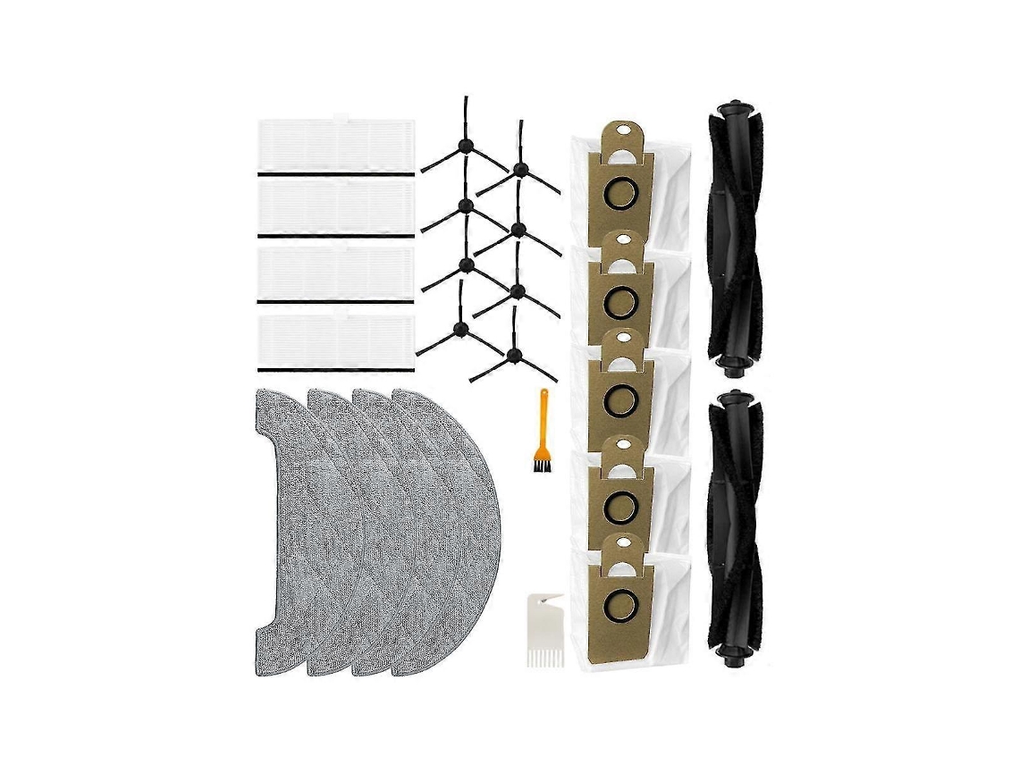 Para robot aspirador VXVC11/VXVC12: cepillo principal, cepillo lateral, filtro, mopa y bolsa para el polvo.