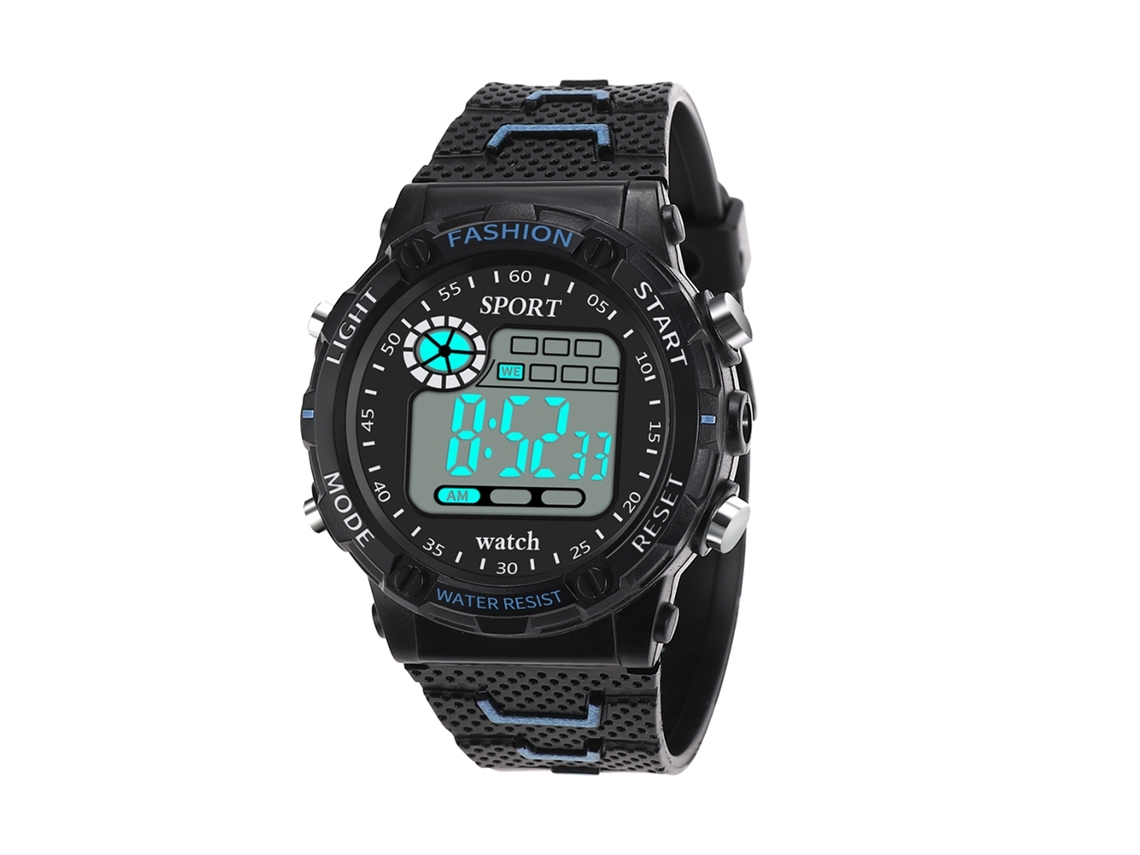 Reloj Electrónico Deportivo Con Pantalla Led Estilo Casual Para Hombre Azul