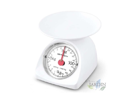 Báscula de Cocina ORBEGOZO Mecánica Superficie de Plástico (Capacidad: 2 kg - Gradución 10 g)