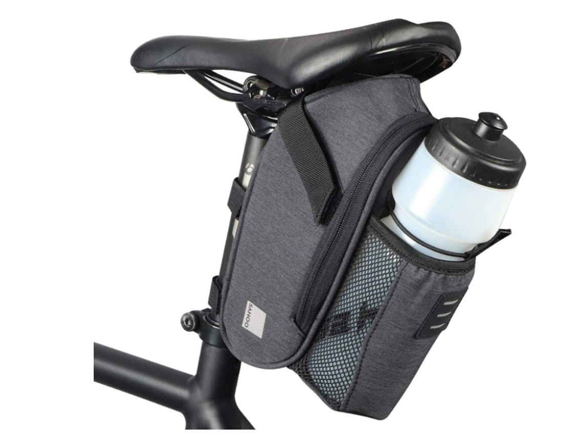 Bolsa de bicicleta Bolsa de sillín de bicicleta impermeable con bolsillo para botella de agua Bolsa de ciclismo adecuada DIGITALLAB