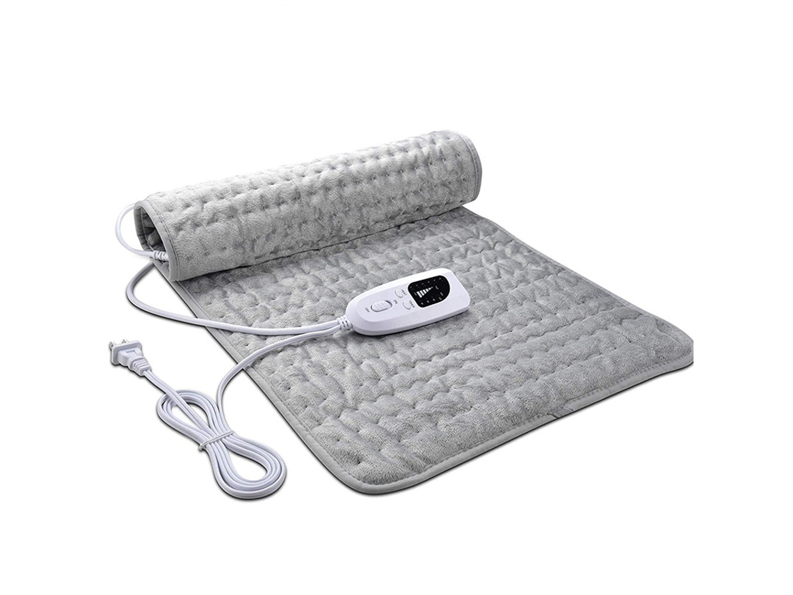 Manta térmica Digitallab de tela suave, inteligente y segura, 60 x 30 cm (gris)
