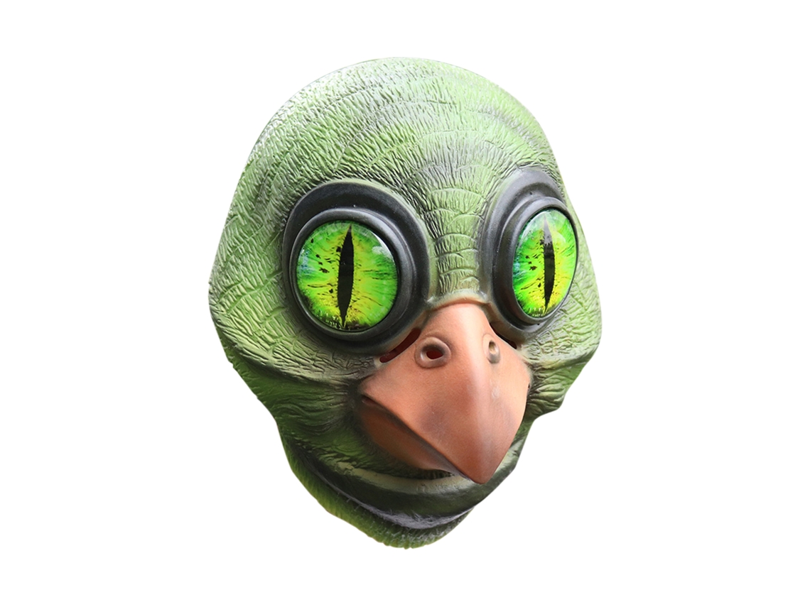Máscara De Pájaro Monstruoso Aterradora Con Ojos Grandes, Látex Para Halloween, Talla Única.