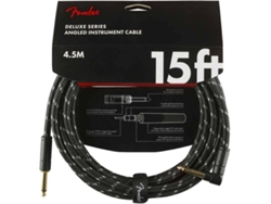 Cable para Instrumentos FENDER Deluxe Series Jack/Jack Black Tweed L (4,5 m)