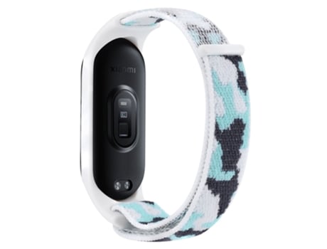 Correa de nailon ajustable para Xiaomi Mi Band 5/6/7 - cian