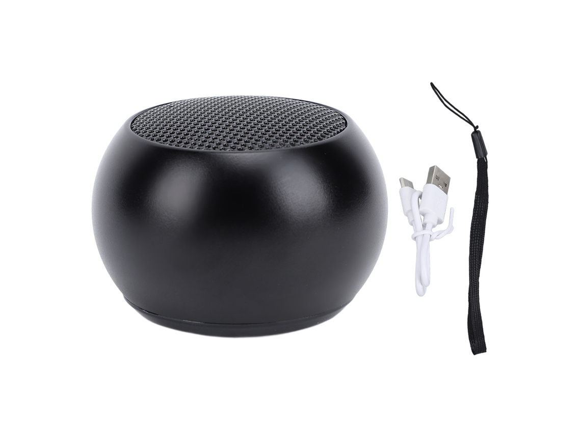 Mini Alto-falante Bt 5.3 Portátil 300mah Som Alto Estéreo Sem Fio Para Exterior Preto