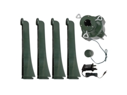 Base Giratoria De 360 Grados Para Árbol De Navidad Con Música, Ajustable Para Troncos De 3,2 Cm A 3 M, Enchufe Británico 220-240 V.