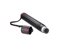 Relaxdays Rolo De Cartazes, Até A0, Transporte De Cartazes E Desenhos, Extensível 64-107 Cm, Rolo De Arte, Preto/rosa