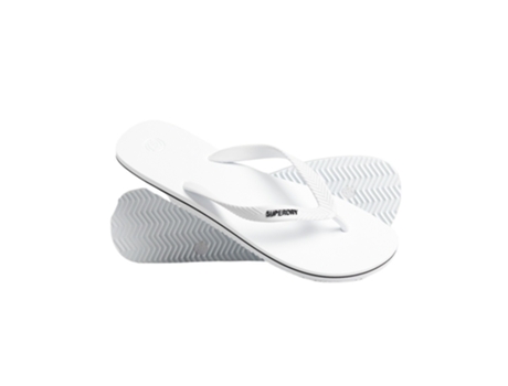 Chanclas para Hombre SUPERDRY (L - Blanco)