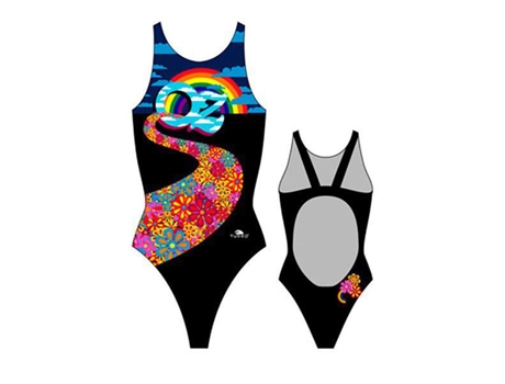 Traje de baño para Mujer TURBO Oz World Pro Resist Negro para Natacion (XXL)