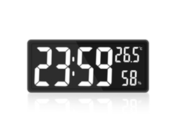 Reloj Digital Grande, De Pared O Sobremesa, Temperatura Y Humedad, Números Led, Fácil Lectura Para Mayores