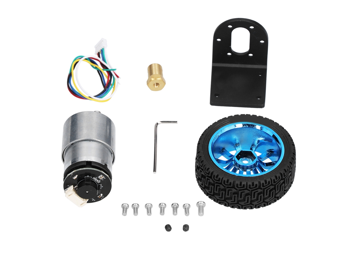 2026velora-motor Encoder Dc 12v 110rpm Con Soporte Rueda Para Coche De Equilibrio Cw Ccw