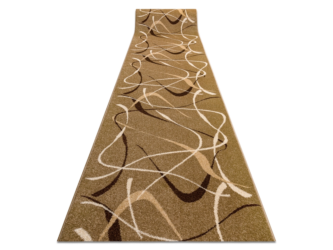 Alfombra de Pasillo Karmel Fryz - Choco Marrón Claro 100 cm