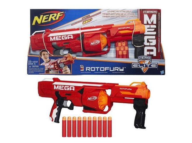 Lanzador Nerf HASBRO Mega Rotofury