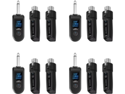 Sistema De Adaptador Xlr Uhf 4x Transmisor Y Receptor De Micrófono Inalámbrico Para