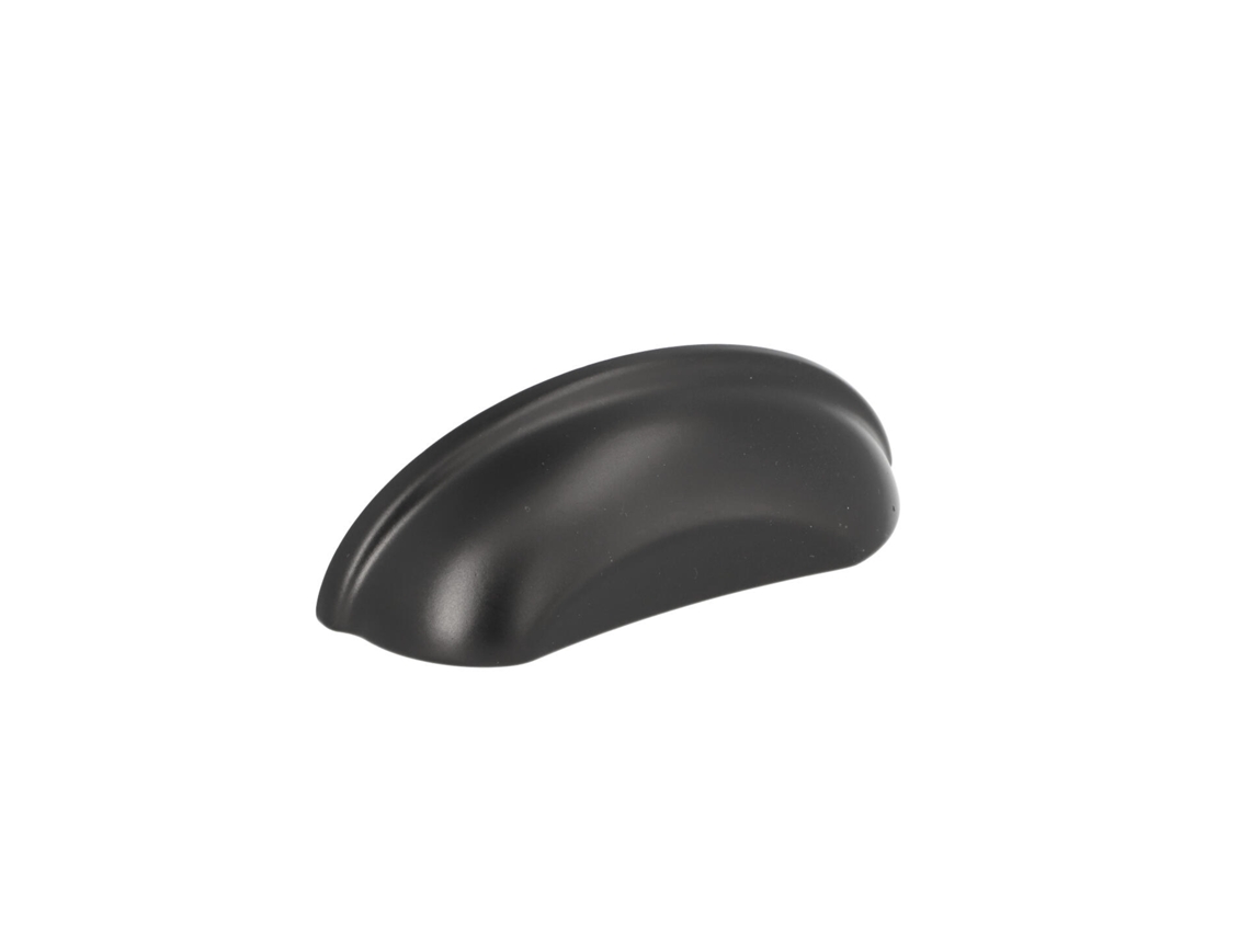 Tirador Para Mueble De Zamac Distancia Entre Ejes 64mm Barniz Negro Mate Pack De 25