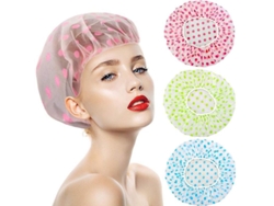 2026-3 Gorros De Baño Impermeables Eva Reutilizables Con Elástico Y Estampado Floral Para Spa Salón De Belleza Ducha