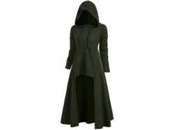 2026-chaqueta Con Capucha Gótica Para Mujer Ulx De Mezcla De Algodón - Tallas S A Xxxl L Verde