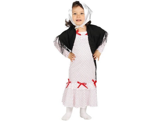 longitud cuota de matrícula Tener un picnic Disfraz de Bebé DISFRAZZES Chulapa Madrileña (Talla: 1 a 2 años)
