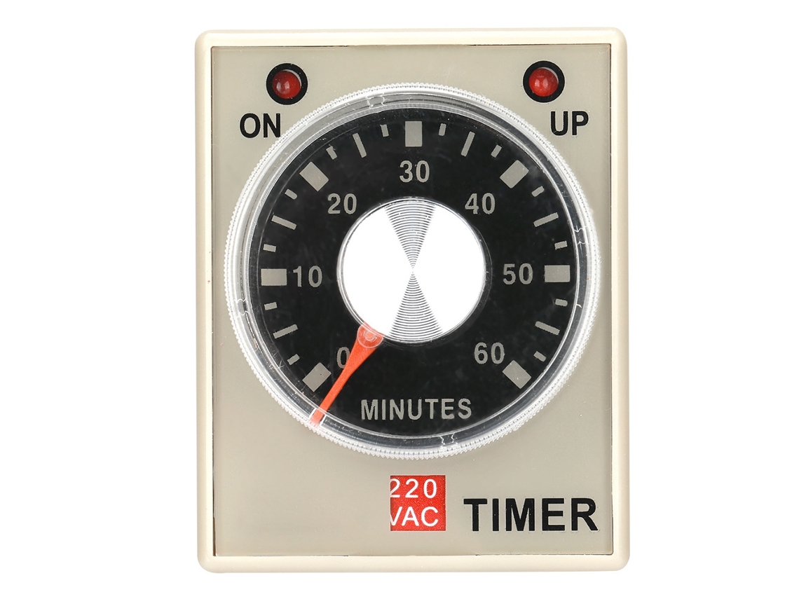 Relé temporizador de retardo de 60 minutos, 220 VCA, modelo AH3 3 S/MARCA