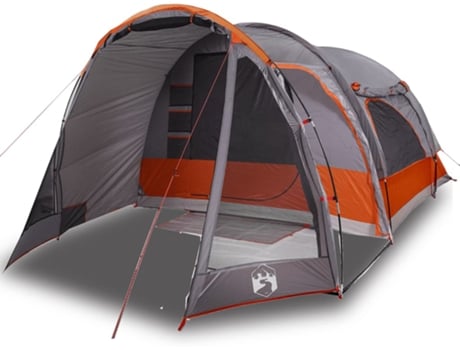 Tienda de campaña familiar para 6 personas VIDAXL impermeable gris