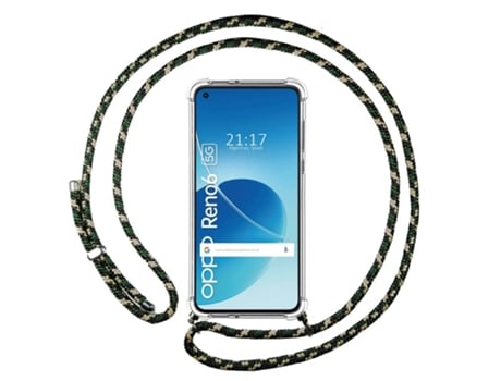 Carcasa Oppo Reno 6 5G TUMUNDOSMARTPHONE Colgante Verde