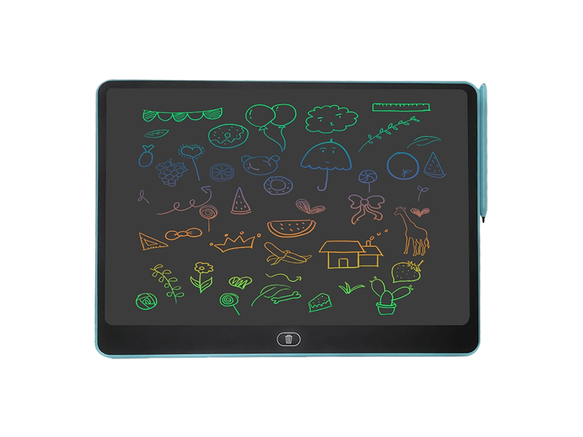 2026-tableta Electrónica Lcd De 16 Pulgadas Para Dibujo Y Escritura Colorida, Tablero Para Viajes Al Aire Libre Azul Claro