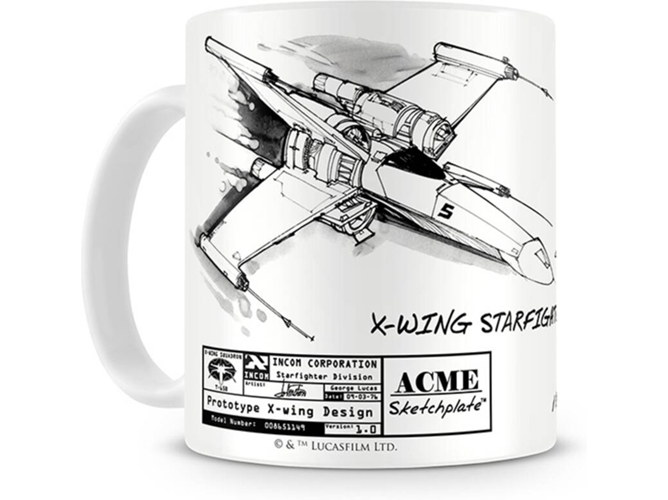 Taza WOXTER Star Wars X-Wing Blanca