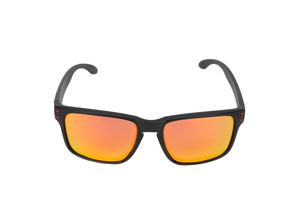 Gafas de sol polarizadas TR con protección UV para ciclismo, conducción al aire libre, lentes negras y rojas