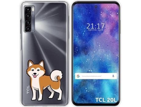 Carcasa TCL 20L TUMUNDOSMARTPHONE Dibujos Transparente Perros 02 Multicolor