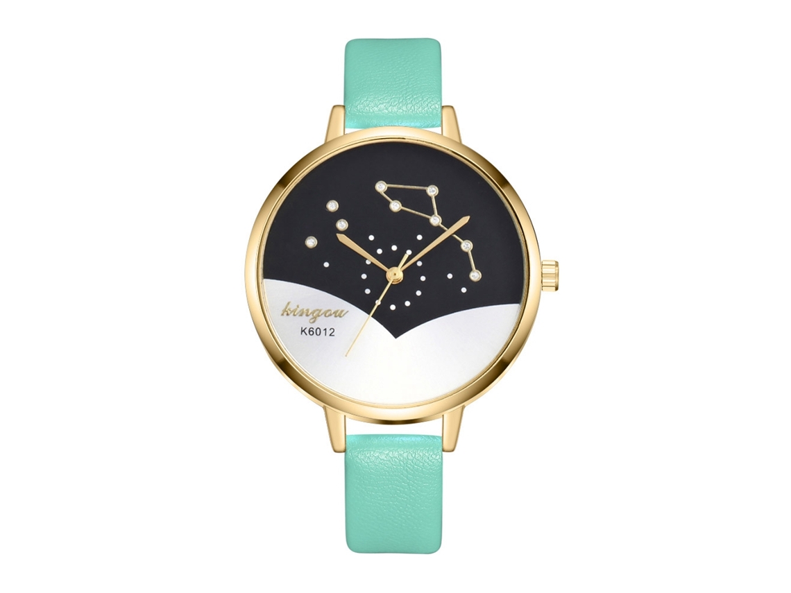 Reloj De Pulsera De Estilo Casual Para Mujer Con Esfera Redonda, Cuarzo Marrón.