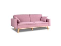 Sofá Cama Rosa NALUI Reine 3 Plazas