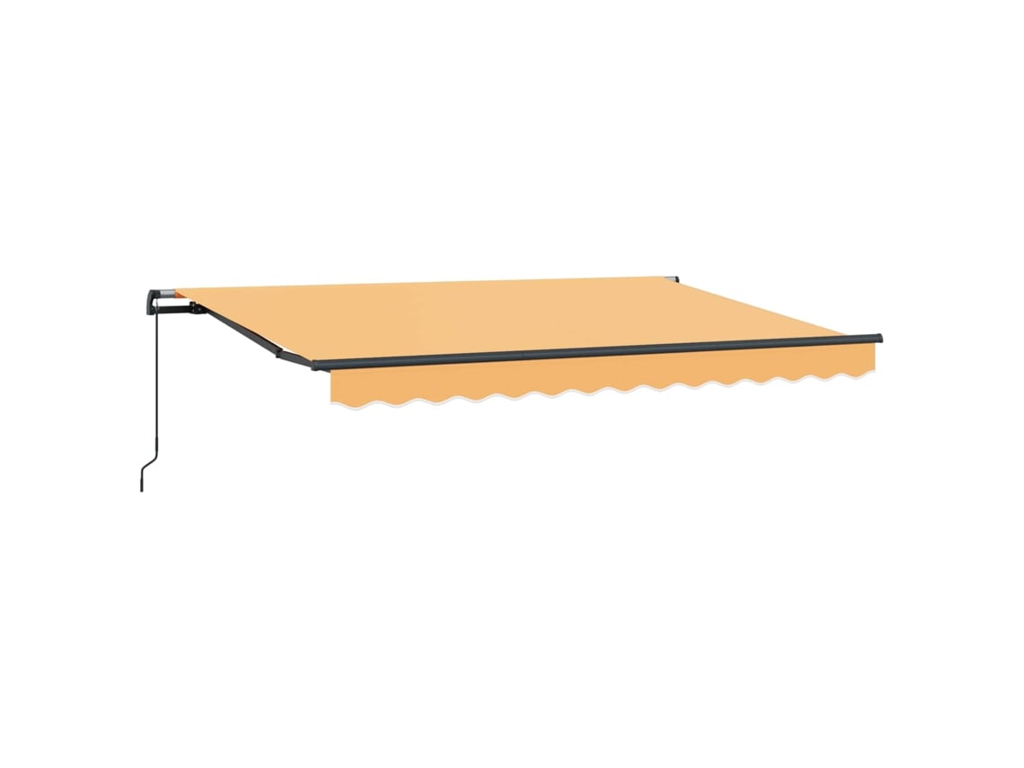 Toldo retráctil Vidaxl color arena, 300 x 250 cm, poliéster y acero.
