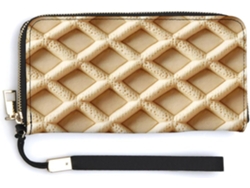 Cartera Cuero Con Cremallera Para Mujer Diseño Estampado