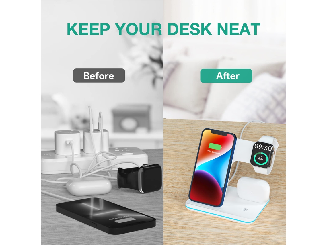 Airpods Base Inalambrica Para Iphone Cargador Inalámbrico En