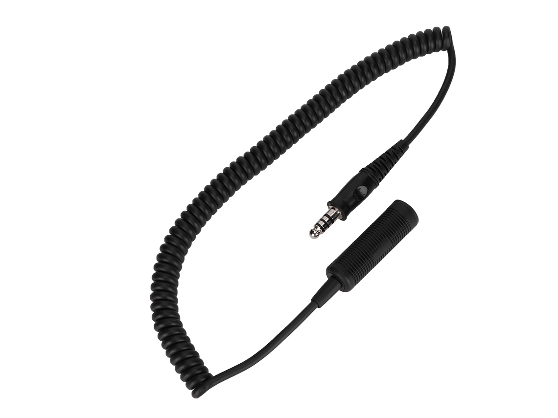 Cable De Extensión De 70 Cm Para Auriculares Militares U-92a/u Para Helicóptero U-174/u