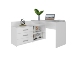 Escritorio TOP E SHOP DANY BIEL KPL Blanco Plateado 50x120x76 cm