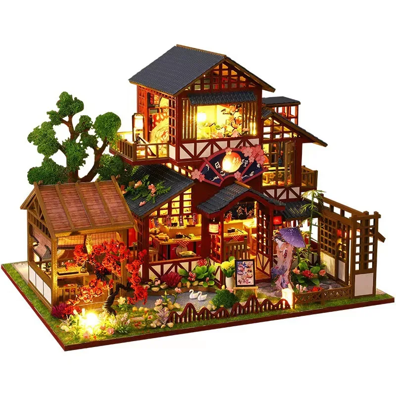 Construye tu propia casa de madera de dos plantas al estilo zen japonés.