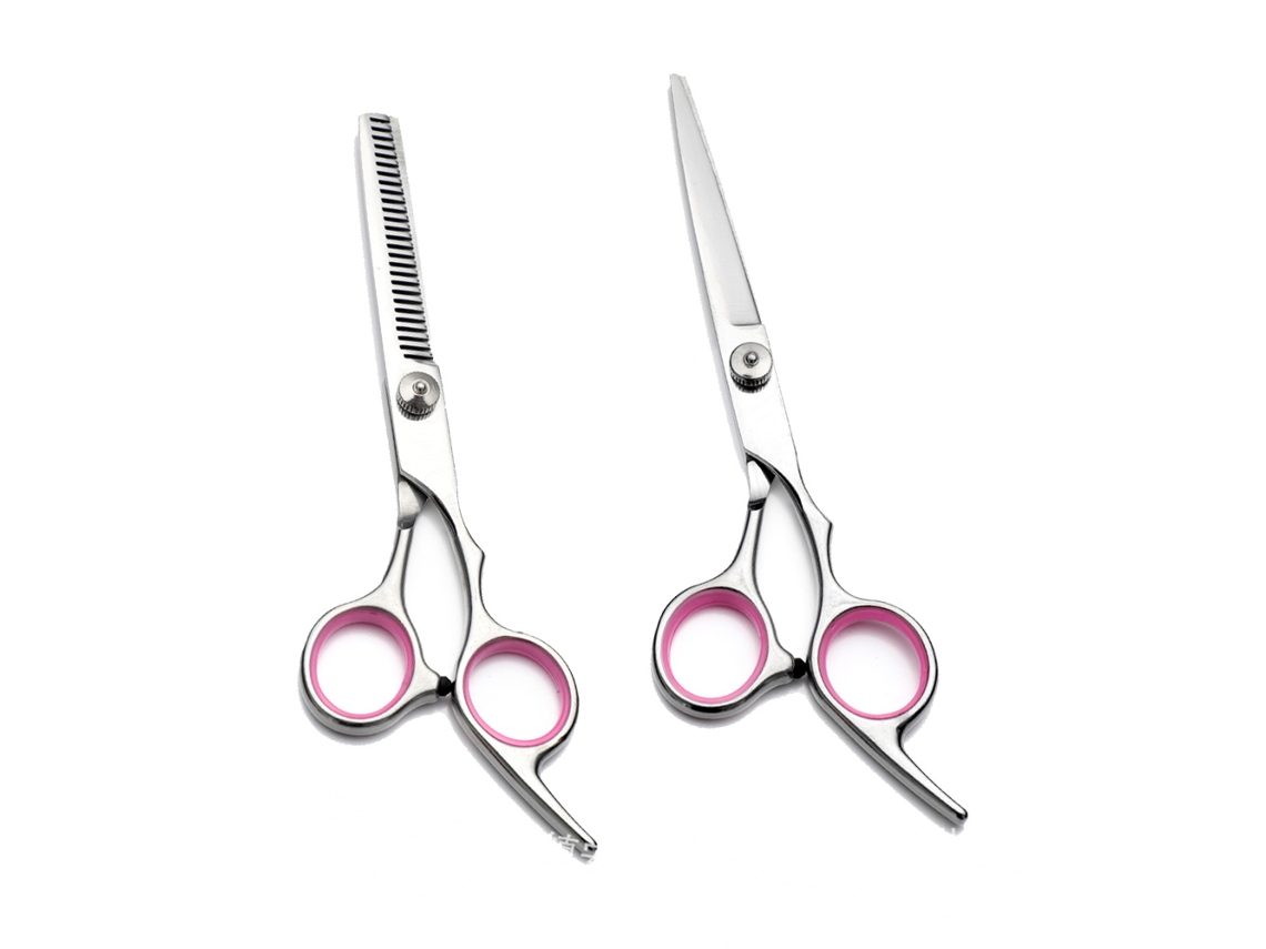 Juego de tijeras para cortar cabello, Tijeras para el cabello, Juego de tijeras para el cabello, Kit de corte de cabello, Flequillo adelgazante/Tijera JEDBESETZT