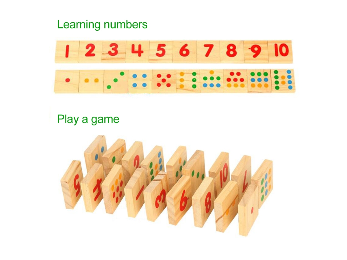 Jogo de Matemática na Madeira Quebra Cabeça Números Brinquedo Educativo Montessori para Crianças Pré-Escolares