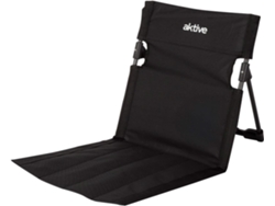 Aktive Silla Plegable Suelo 40x40x40 Cm Negra Con Respaldo Ajustable