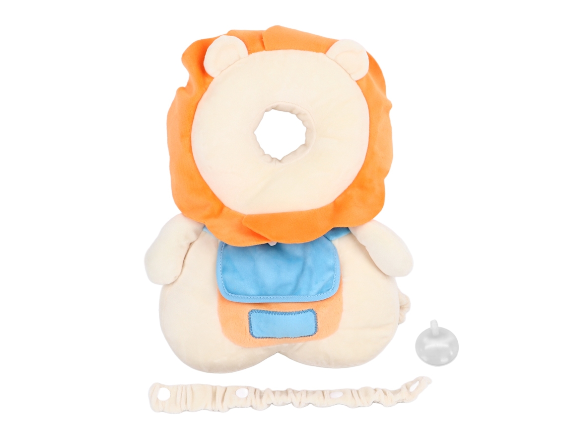 Mochila Protectora Para La Cabeza Del Bebé, Anticaída, Cómoda, Ajustable, De Poliéster Con Estampado De Terciopelo Cristal Felino.