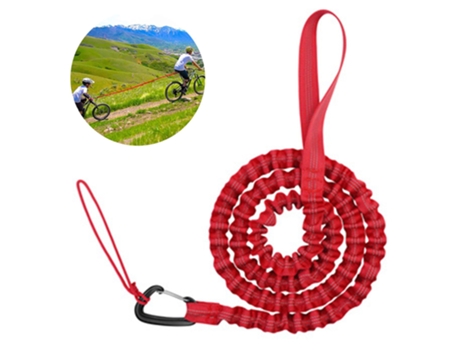 Cuerda De Remolque Para Bicicleta Para Niños, Cuerda De Remolque Para Bicicleta Para Niños, Cuerda Elástica Para Bicicleta, Rojo ZMDECQNA