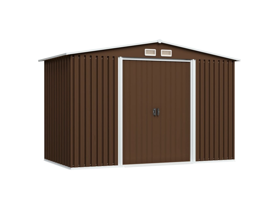 Cobertizo VIDAXL Marrón Acero (57x205x178 cm)